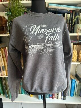 Niagara Falls Graphic Crewneck Sweatshirt - Charcoal